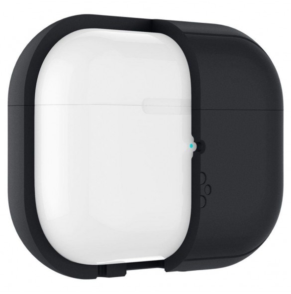 Spigen SILICONE FIT STRAP Apple AIRPODS PRO 1/2 SVART/FANTOMGRÖN