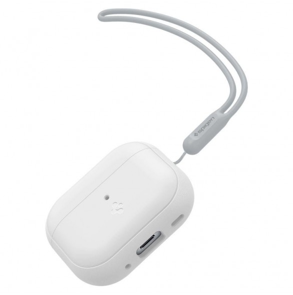 Spigen SILIKON FIT STRAP Apple AIRPODS PRO 1/2 VIT/GRÅ