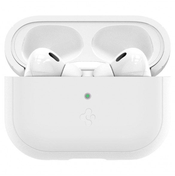 Spigen SILIKON FIT STRAP Apple AIRPODS PRO 1/2 VIT/GRÅ