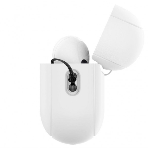 Spigen SILIKON FIT STRAP Apple AIRPODS PRO 1/2 VIT/GRÅ