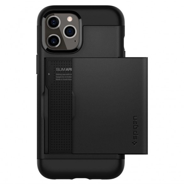 Spigen SLIM ARMOR CS IPHONE 12/12 PRO SVART