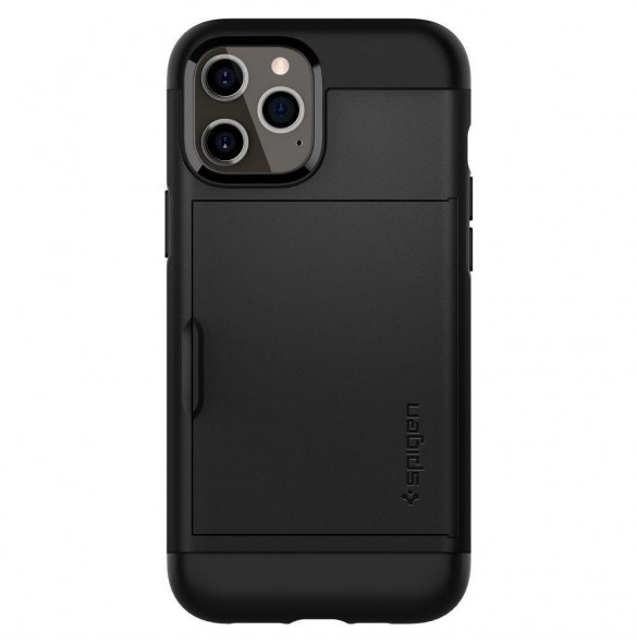 Spigen SLIM ARMOR CS IPHONE 12/12 PRO SVART