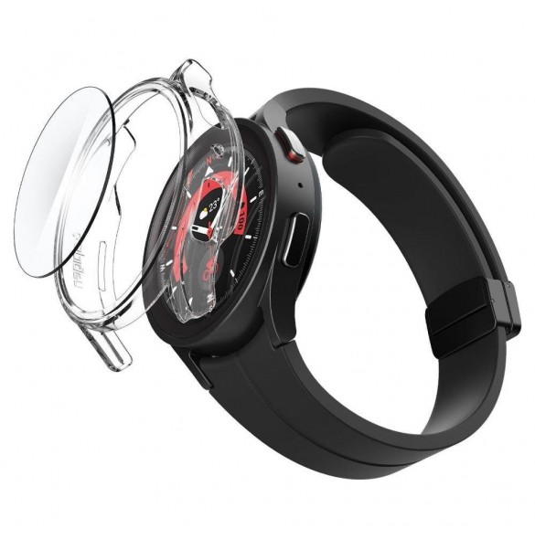 Spigen THIN FIT & TEMPERED GLASS GALAXY Watch 5 PRO (45 MM) CRYSTAL CLEAR