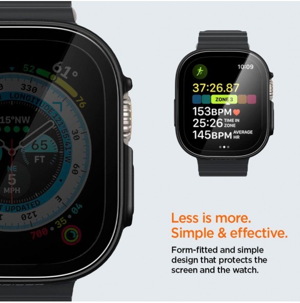 SPIGEN THIN FIT 360 APPLE WATCH ULTRA (49 MM) SVART