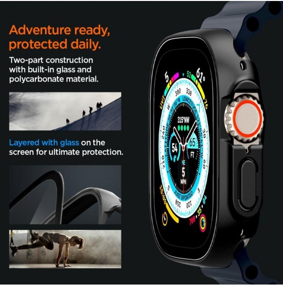 SPIGEN THIN FIT 360 APPLE WATCH ULTRA (49 MM) SVART