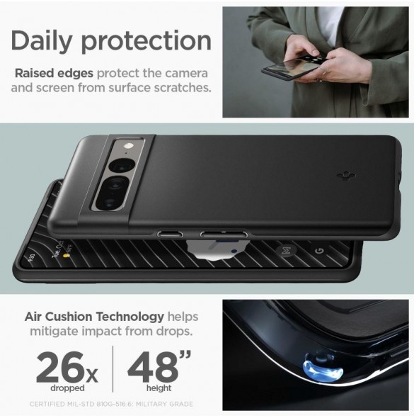 Spigen Thin Fit fodral för Google Pixel 7 Pro svart