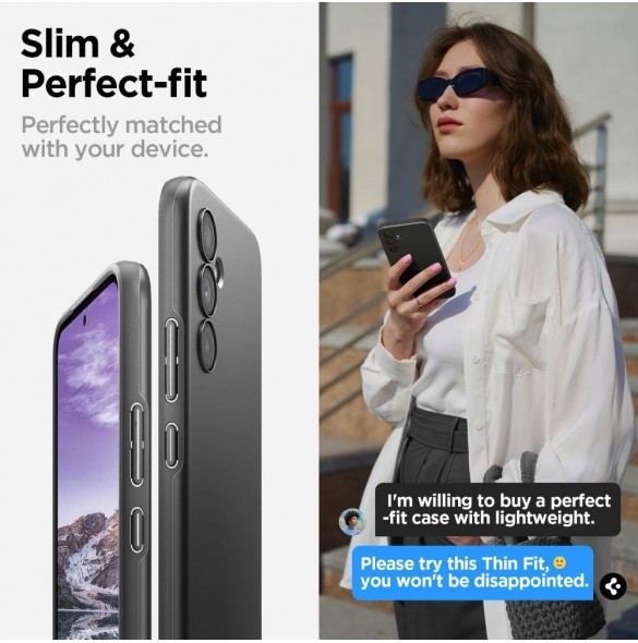 Spigen THIN FIT GALAXY A54 5G SVART