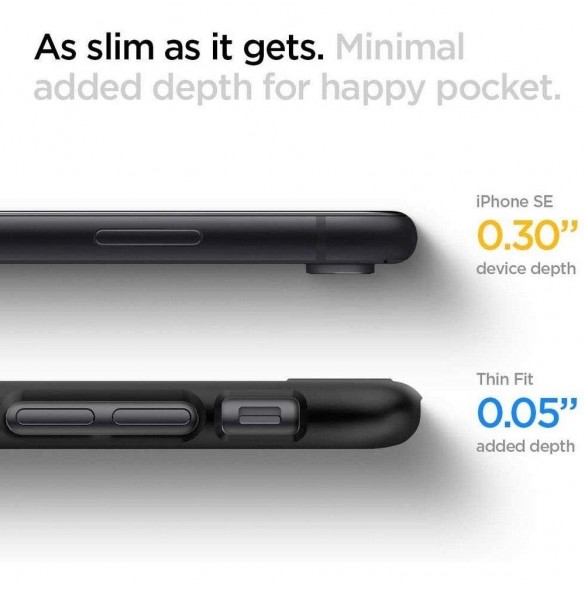Spigen THIN FIT IPHONE 7/8 / SE 2020 / 2022 SVART