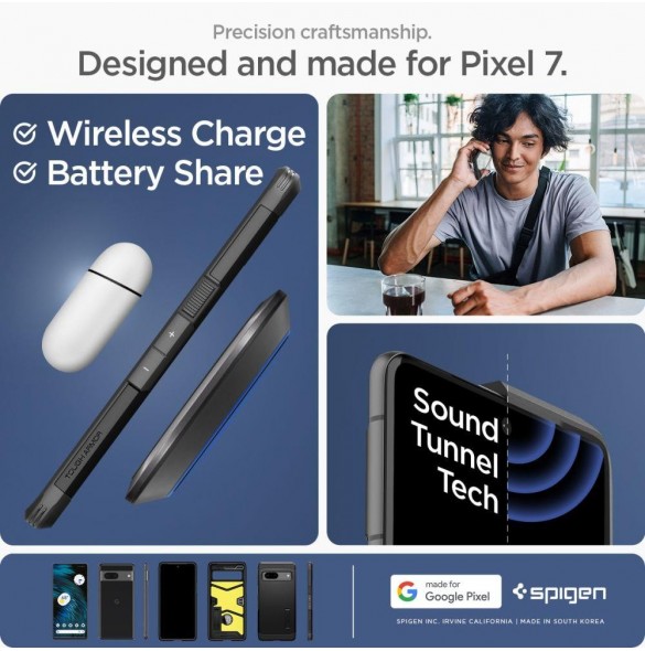 Spigen Tough Armor fodral för Google Pixel 7 svart