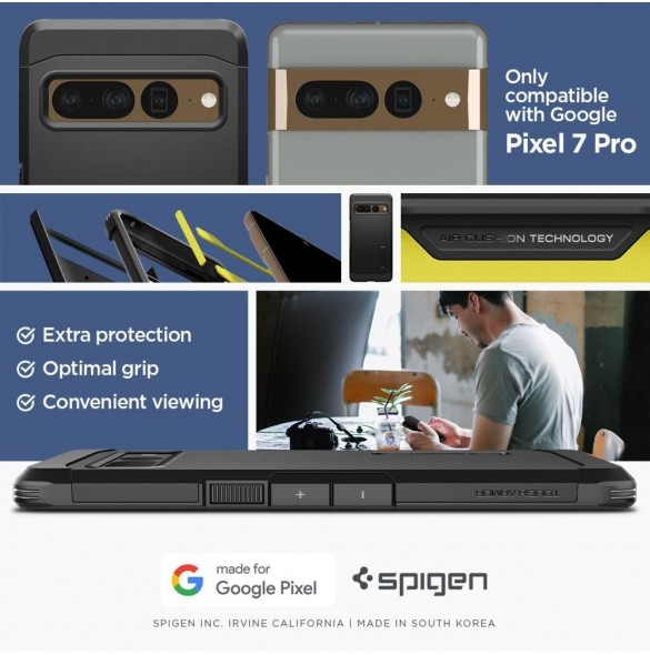 Spigen Tough Armor fodral för Google Pixel 7 Pro svart