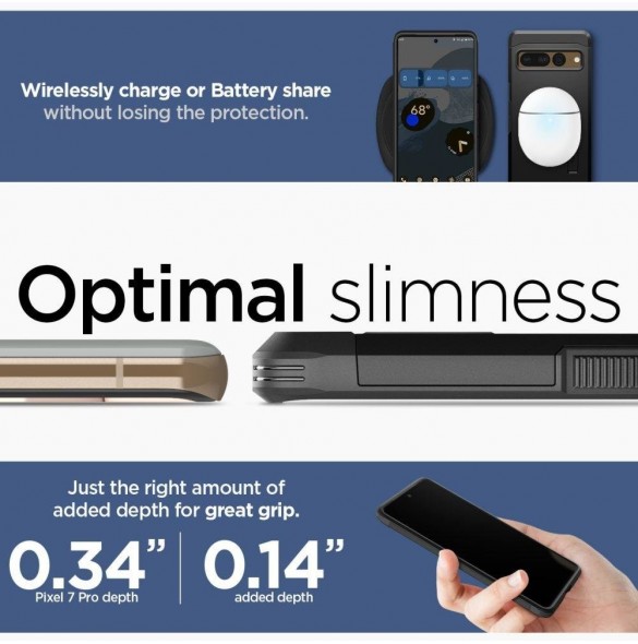 Spigen Tough Armor fodral för Google Pixel 7 Pro svart