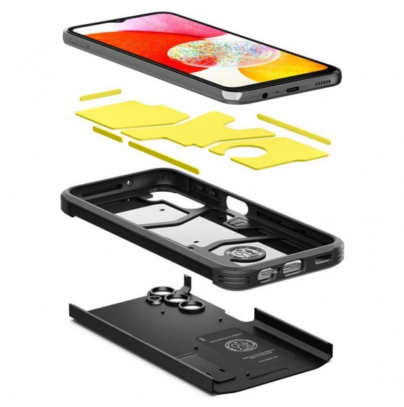 Spigen TOUGH ARMOR GALAXY A14 4G / LTE SVART
