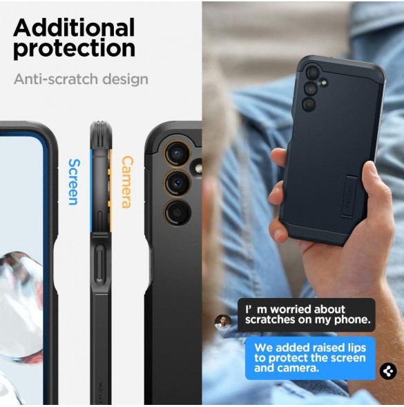 Spigen TOUGH ARMOR GALAXY A14 4G / LTE SVART