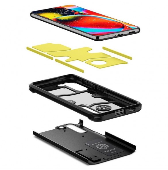 Spigen TOUGH ARMOR GALAXY S21 FE SVART