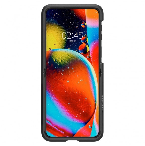 Spigen TOUGH ARMOR GALAXY MED FLIP 4 SVART