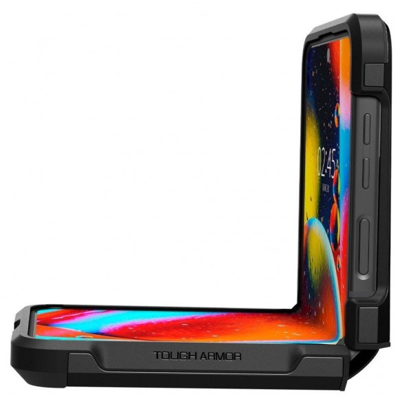 Spigen TOUGH ARMOR GALAXY MED FLIP 4 SVART