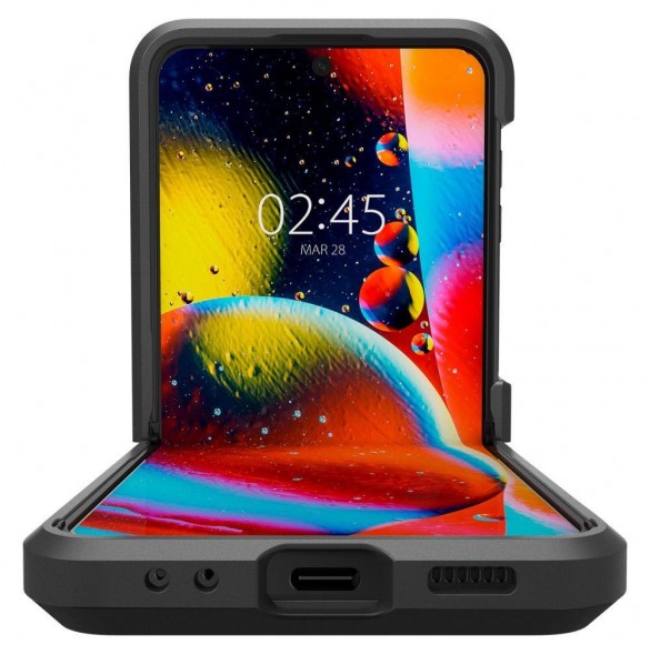 Spigen TOUGH ARMOR GALAXY MED FLIP 4 SVART