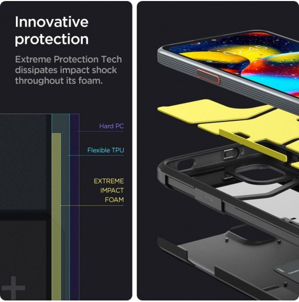 Spigen TOUGH ARMOR GALAXY XCOVER 6 PRO SVART