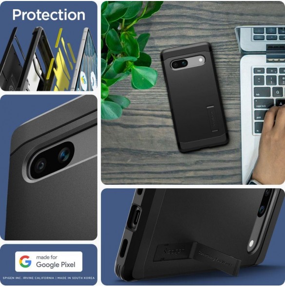 Spigen TOUGH ARMOR GOOGLE PIXEL 7A SVART