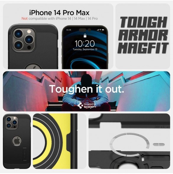 Spigen TOUGH ARMOR MAG MAGSAFE IPHONE 14 PRO MAX SVART