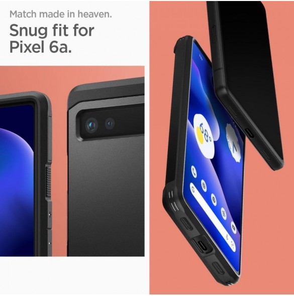 Spigen Tough Armor telefonfodral för Google Pixel 6A svart