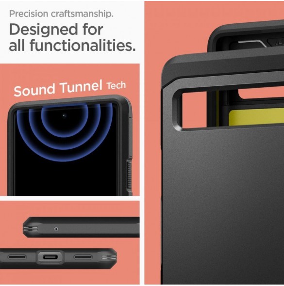 Spigen Tough Armor telefonfodral för Google Pixel 6A svart