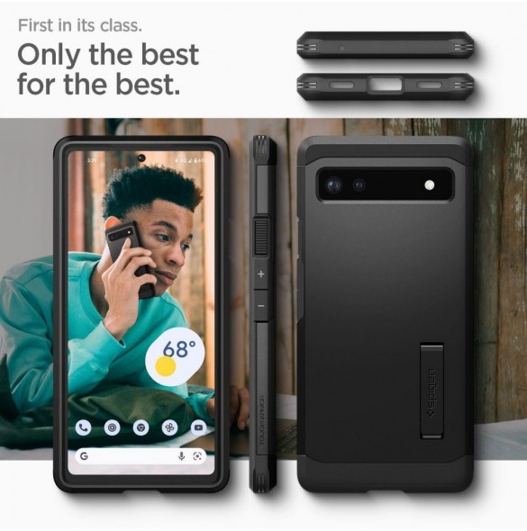 Spigen Tough Armor telefonfodral för Google Pixel 6A svart