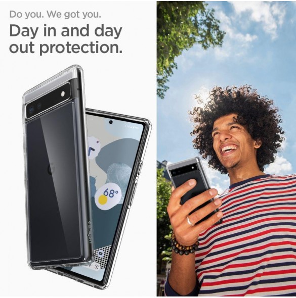 Spigen Ultra Hybrid fodral för Google Pixel 6A transparent