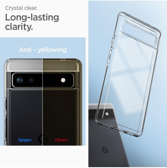 Spigen Ultra Hybrid fodral för Google Pixel 6A transparent