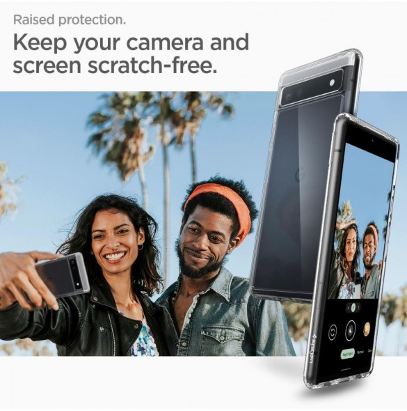 Spigen Ultra Hybrid fodral för Google Pixel 6A transparent