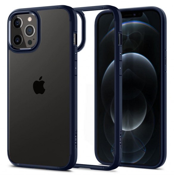 Spigen ULTRA HYBRID IPHONE 12/12 PRO MARINBLÅ