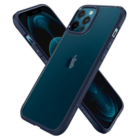 Spigen ULTRA HYBRID IPHONE 12/12 PRO MARINBLÅ