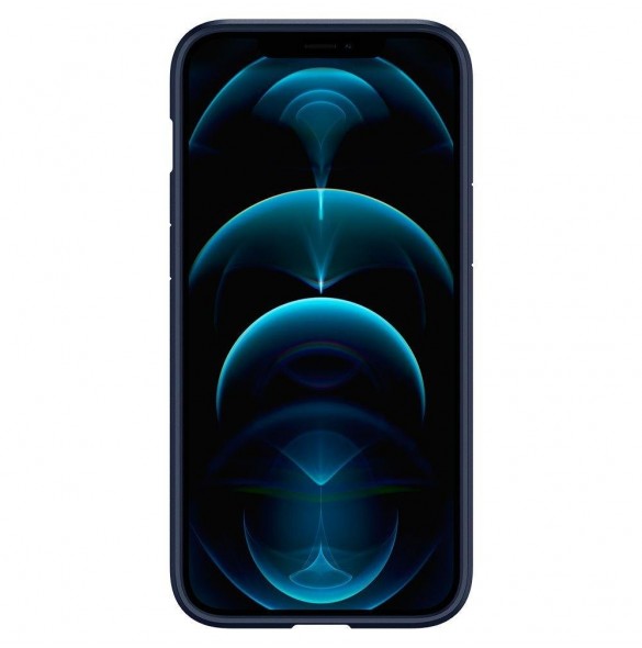 Spigen ULTRA HYBRID IPHONE 12/12 PRO MARINBLÅ