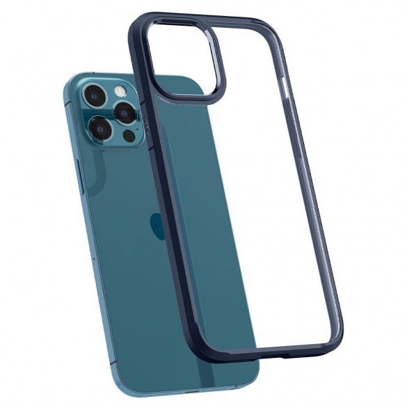Spigen ULTRA HYBRID IPHONE 12/12 PRO MARINBLÅ