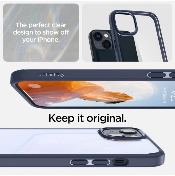 Spigen ULTRA HYBRID IPHONE 14 PLUS MARINBLÅ