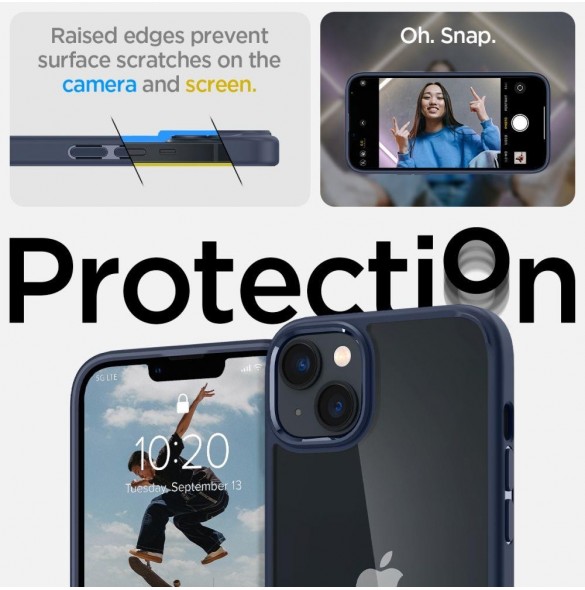 Spigen ULTRA HYBRID IPHONE 14 PLUS MARINBLÅ