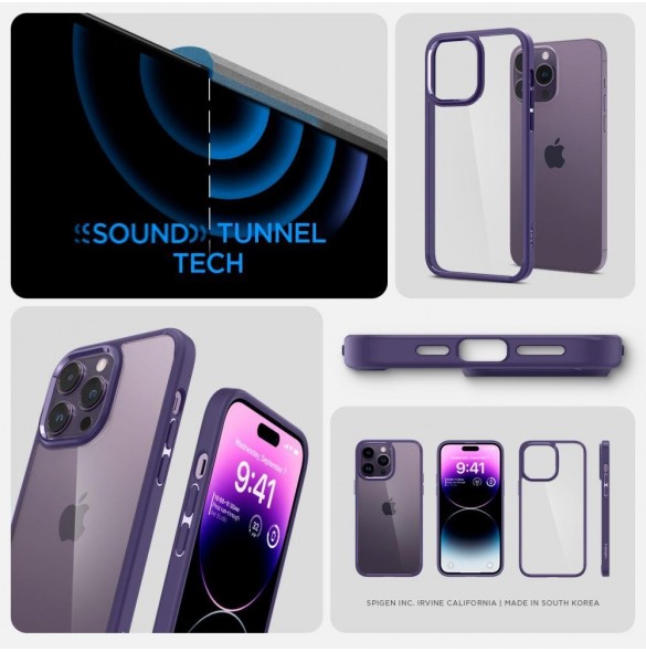 Spigen ULTRA HYBRID IPHONE 14 PRO DEEP LILA
