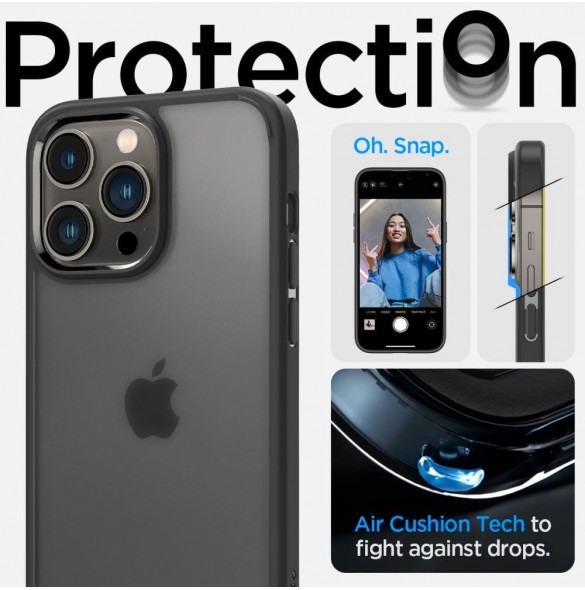 Spigen ULTRA HYBRID IPHONE 14 PRO FROST SVART