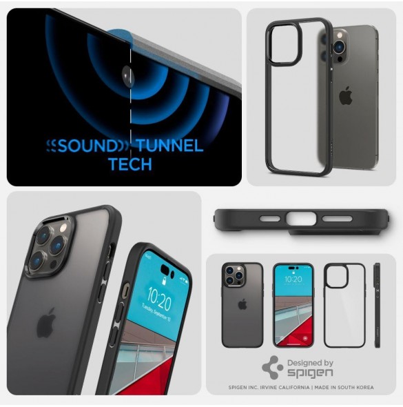 Spigen ULTRA HYBRID IPHONE 14 PRO FROST SVART