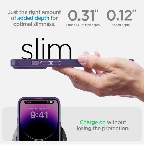 Spigen ULTRA HYBRID IPHONE 14 PRO MAX DEEP LILA
