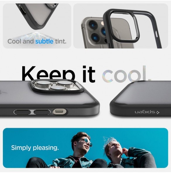 Spigen ULTRA HYBRID IPHONE 14 PRO MAX FROST SVART