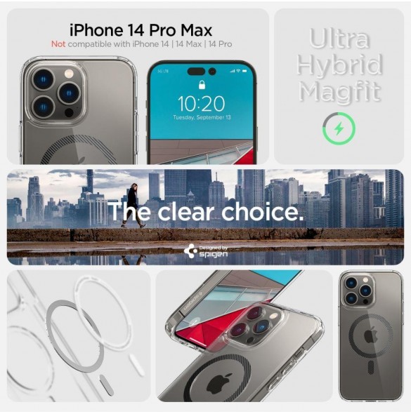Spigen ULTRA HYBRID MAG MAGSAFE IPHONE 14 PRO MAX KOLFIBER