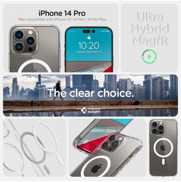 Spigen ULTRA HYBRID MAG MAGSAFE IPHONE 14 PRO WHITE