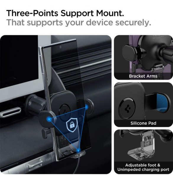 Spigen UTS12 ONETAP UNIVERSAL VENT CAR MOUNT BLACK