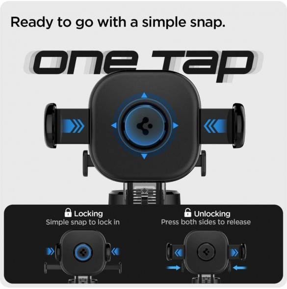 Spigen UTS35 ONETAP UNIVERSAL DASHBOARD BILMONTAGE SVART