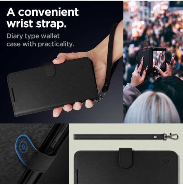 Spigen WALLET" S" PLUS GALAXY A54 5G SVART