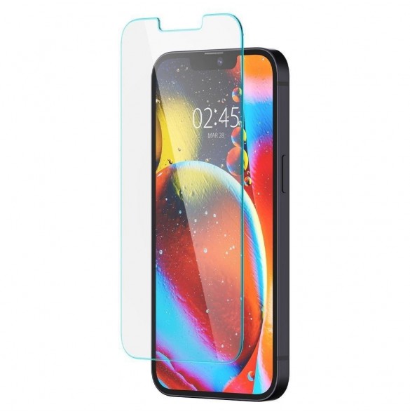 Härdat glas för iPhone 13 / 13 Pro / 14 med Spigen Glas.tR EZ FIT applikator (2 st.)