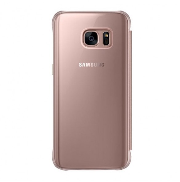 Samsung Galaxy S7 EF-ZG930CZE Clear view cover - Kopparfärgad