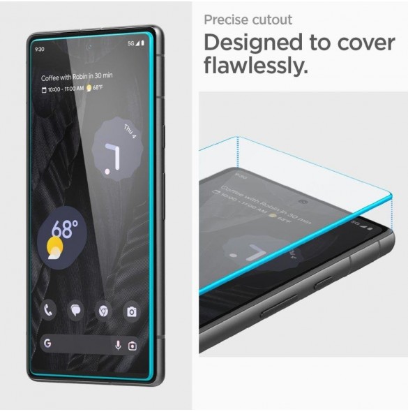 HÄRDAT GLAS Spigen ALM GLAS.TR 2-PACK GOOGLE PIXEL 7A CLEAR
