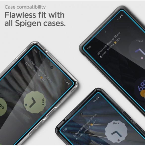 HÄRDAT GLAS Spigen ALM GLAS.TR 2-PACK GOOGLE PIXEL 7A CLEAR